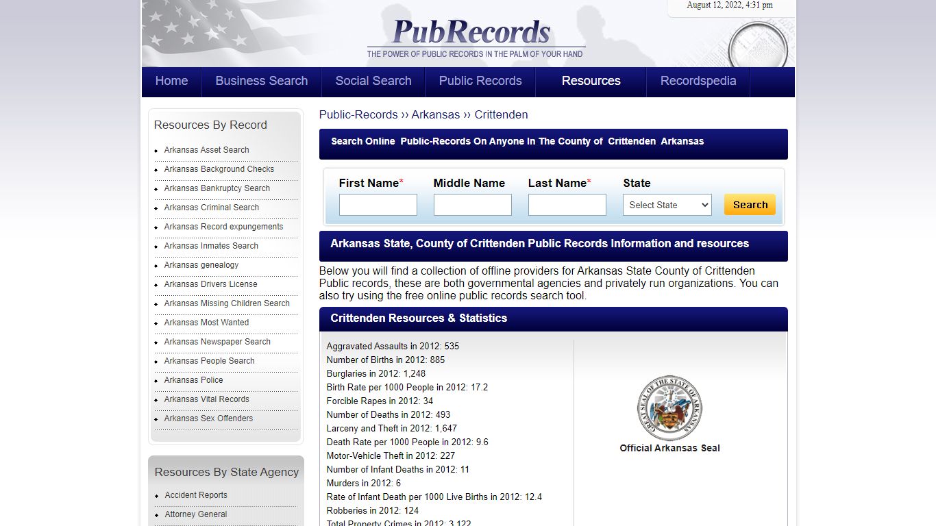 Crittenden County, Arkansas Public Records